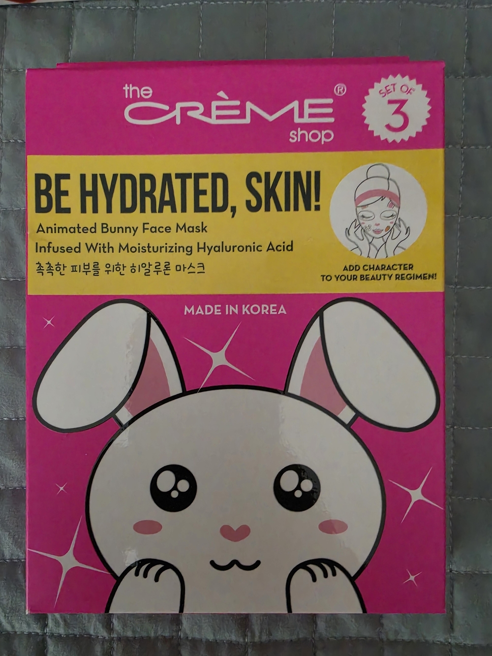 the Crème Shop Pink Bunny Hydrating Face Mask